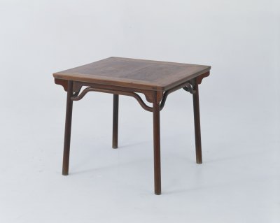 图片[1]-Yellow pear wood wide side square table-China Archive